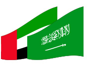 サウジアラビアとアラブ首長国連邦の国旗