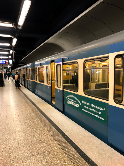 ミュンヘンの地下鉄の車両