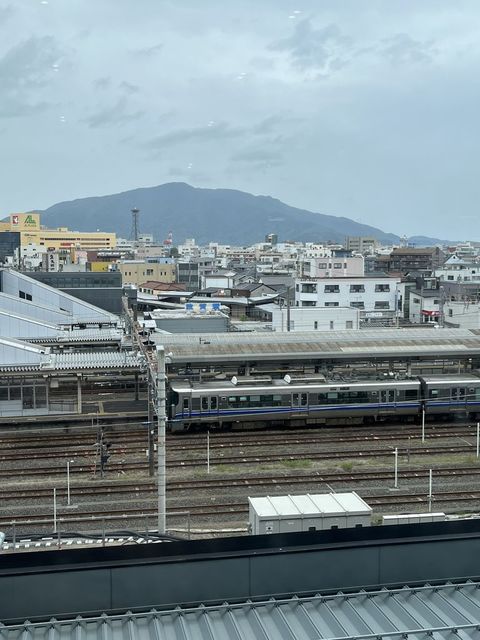 敦賀駅の新幹線ホームからの景色