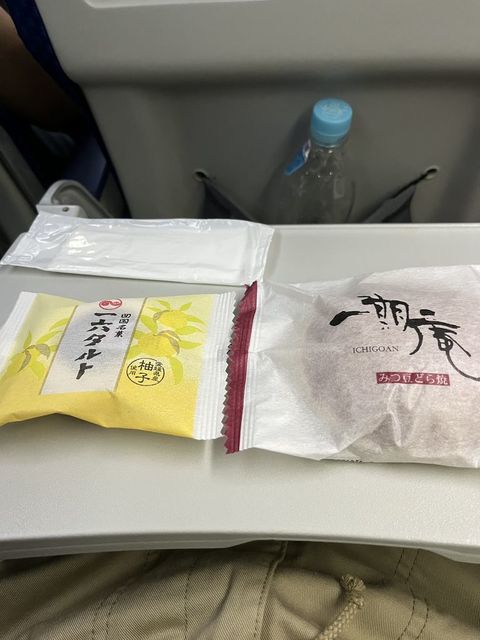 国内線の帰りのフライトは空港で現地のスイーツをバラで買って食べるのがお決まり