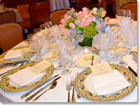 結婚式テーブル
