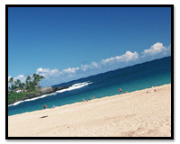 青い空、白い砂浜が魅力的な『海』』